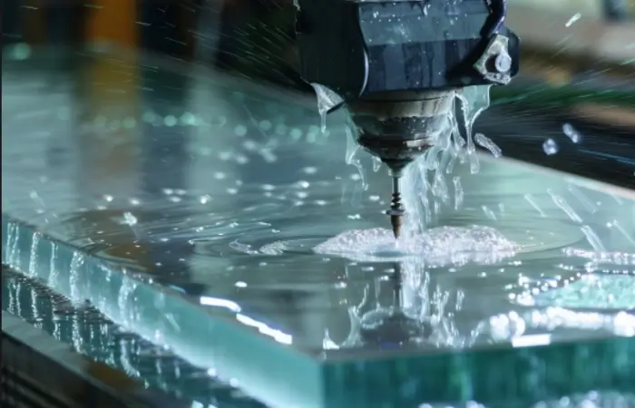 Glas wordt nauwkeurig geboord met geavanceerde boortechnologie